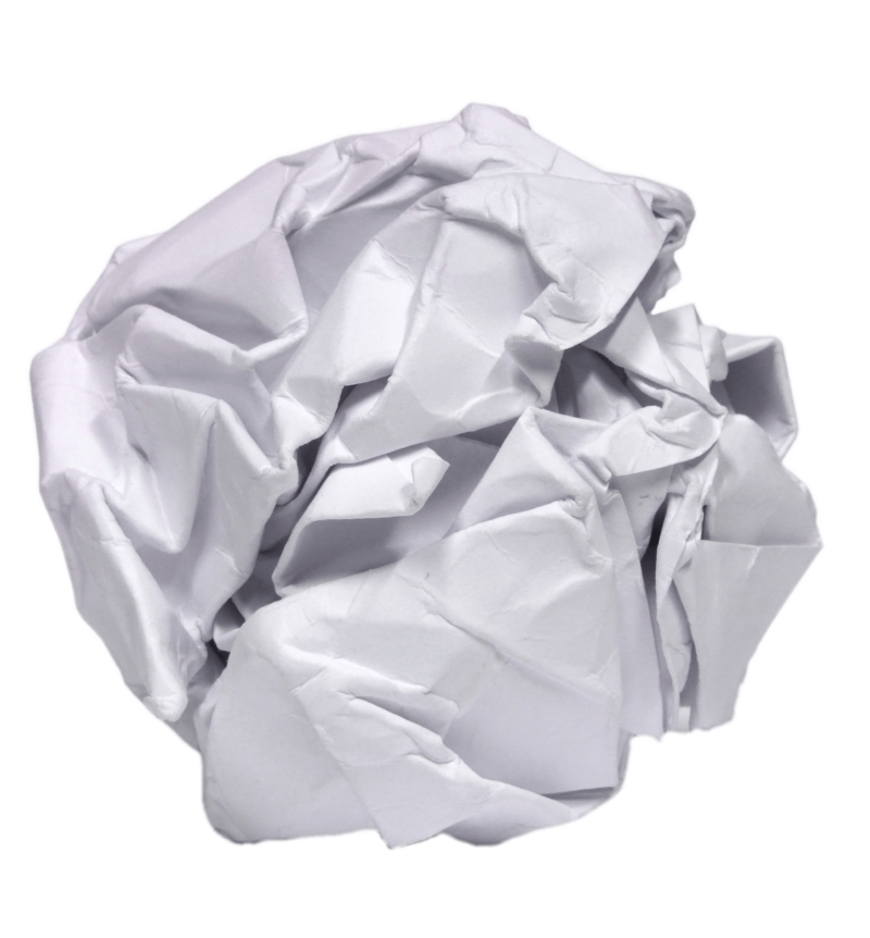 crumpled snowball that students can write nice notes on in an active icebreaker